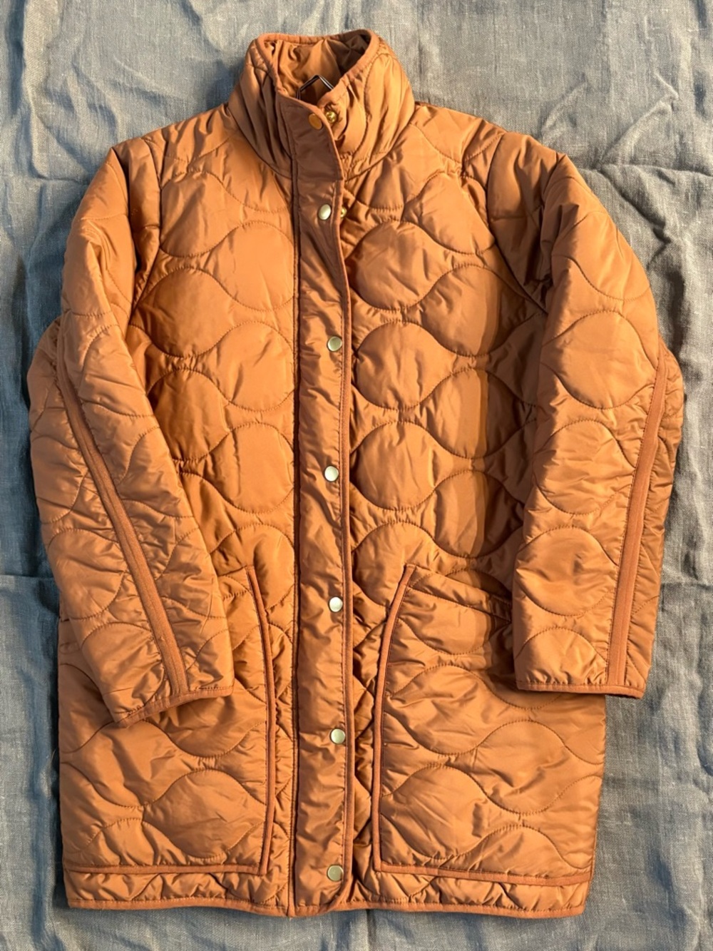 J.Crew Quilted Cocoon Puffer Coat with PrimaLoft | Size S | Like New